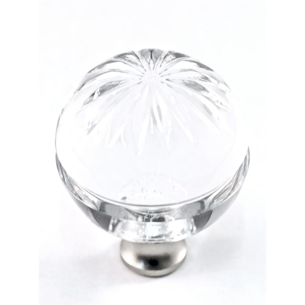 Cal Crystal M1115 Crystal Excel ROUND KNOB in Pewter